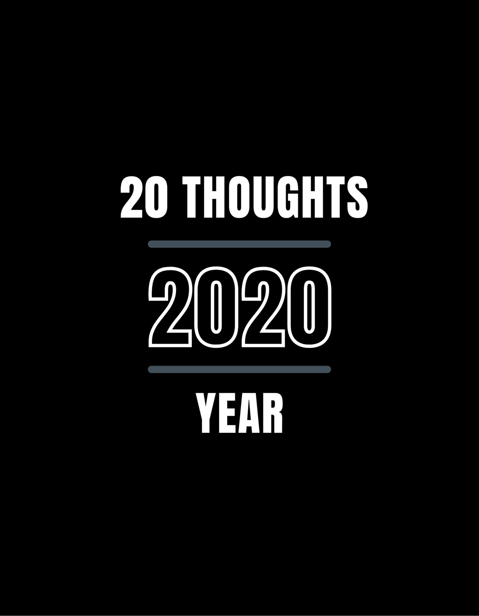 #61 - 20 Thoughts from 2020 - SchermCo